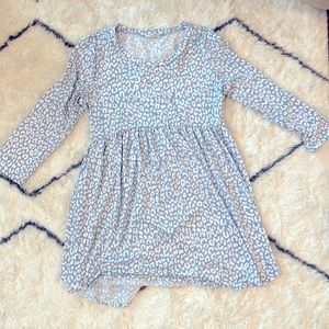 Baby Blue Leopard Print Jodifl Brand Dress, Size L